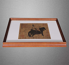 尖草坪书画装裱配框服务案例